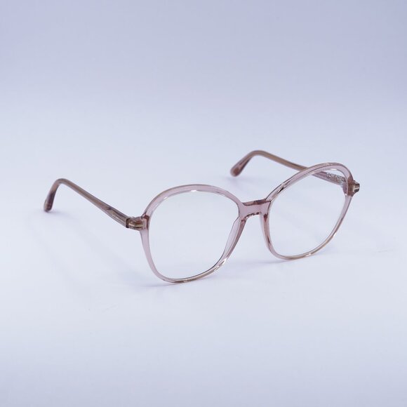 Tom Ford FT5577-B 072 Eyeglasses Pink 55mm Butterfly Frame, Blue Light Block - Picture 1 of 9